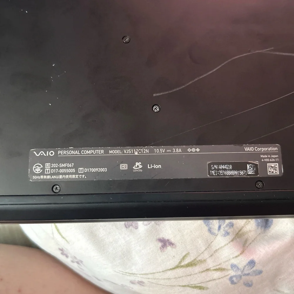 Sony VAIO Sleek Silver Laptop